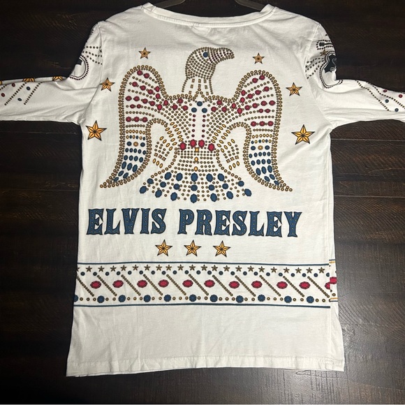 Elvis Women's White Long Sleeve Tee - Picture 2 of 10